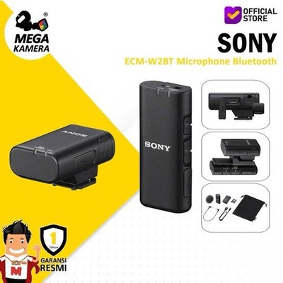 Sony Omnidirectional Wireless Microphone with Bluetooth - Black ECMW2BT