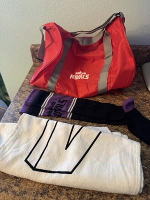 Twitch Rivals 3 Pc Red Duffle Bag Gym Towel Purple Socks Egaming ESL DreamHack