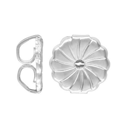 Sterling Silber großer Ohrring Schmetterlingsrücken 7,0 x 7,2 mm Paar