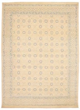 Traditional Hand-knotted Oriental Carpet 9'6" x 12'11" Wool Area Rug