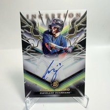 2023 Bowman Inception Angel Genao Autograph - Gold Foil Electricity /50 #BPA-AG