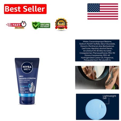 Travel-Size Maximum Hydration Face Wash 5 Fl Oz - Refreshing Gel Cleanser