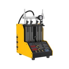 Probador Limpiador Inyector de Combustible, Máquina Limpiador Inyector de 4 Cilindros, 3 Tipos Ad...
