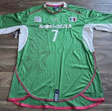Atletica Mexico Atenas 2004 Olympics Sinha Futbol Soccer Jersey Mens Size Large 