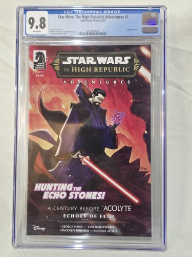 Star Wars: The High Republic Adventures Echoes Of Fear #1 Dark Horse CGC 9.8