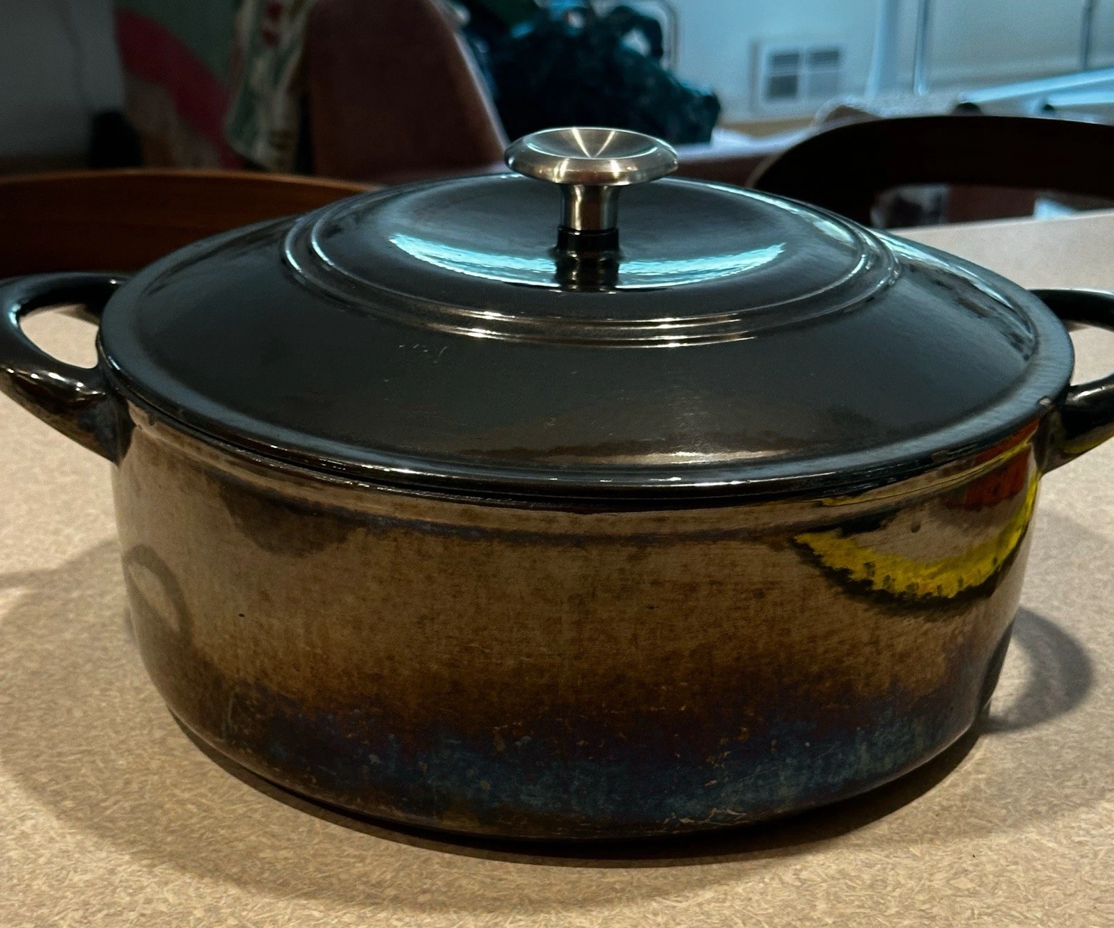 Tramontina 7 Qt Enameled Cast Iron Dutch Oven Gray w/ Lid
