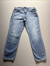 Lucky Brand 121 Slim Straight Mens Jeans 36x32 Medium Wash Blue Denim