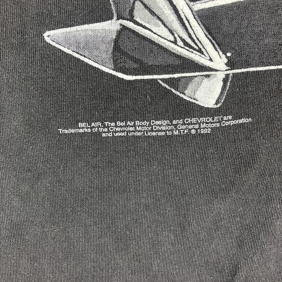 Camiseta Paradise Garage Para Hombre L Negra Chevrolet Gráfica Hecha en EE. UU. Ropa De Colección Foto 3 de 4