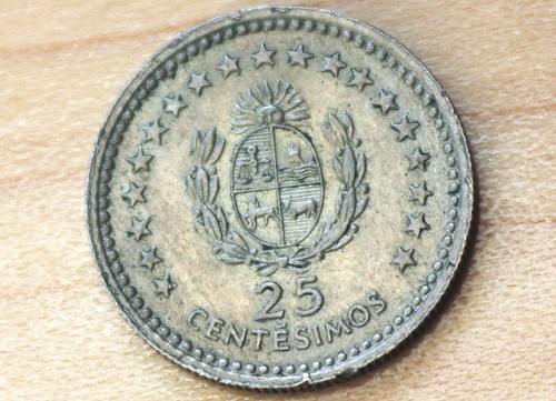 1960 Uruguay 25 Centesimos