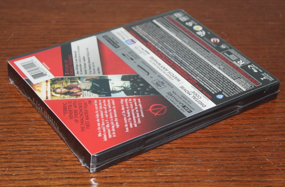 V for Vendetta STEELBOOK (4K, Blu-ray, Digital) Best Buy Exclusive OOP - Image 3 of 3