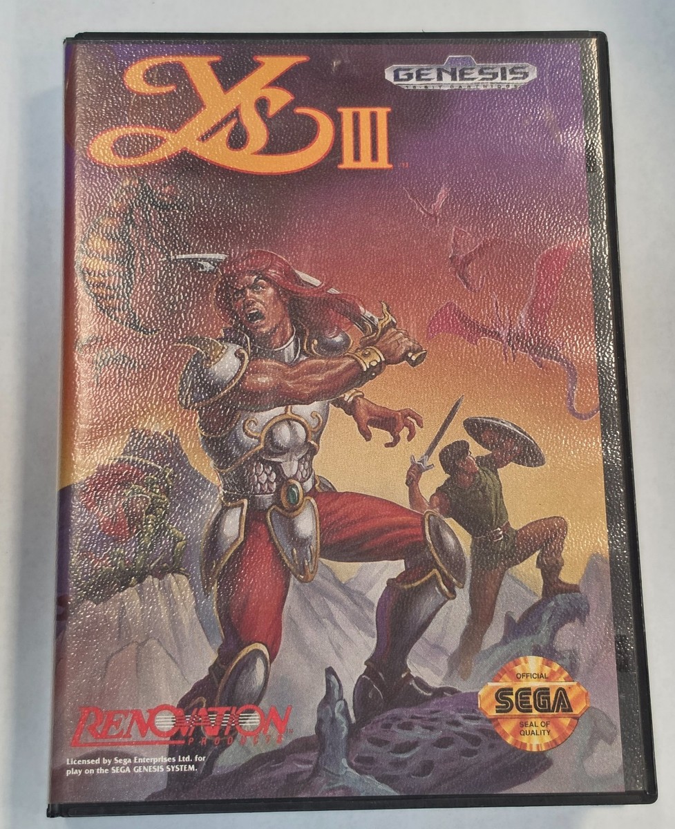 【未使用】イースIII WANDERERS FROM Ys Ys III: Wanderers from Ys (Sega Genesis) for sale online | eBay