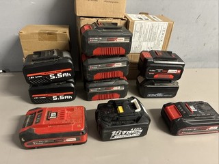 Assorted Power Tool Batteries Joblot