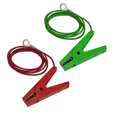 REPLACEMENT ENERGISER LEAD SET  Electric Fence Complete Cable w/ Crocodile Clips