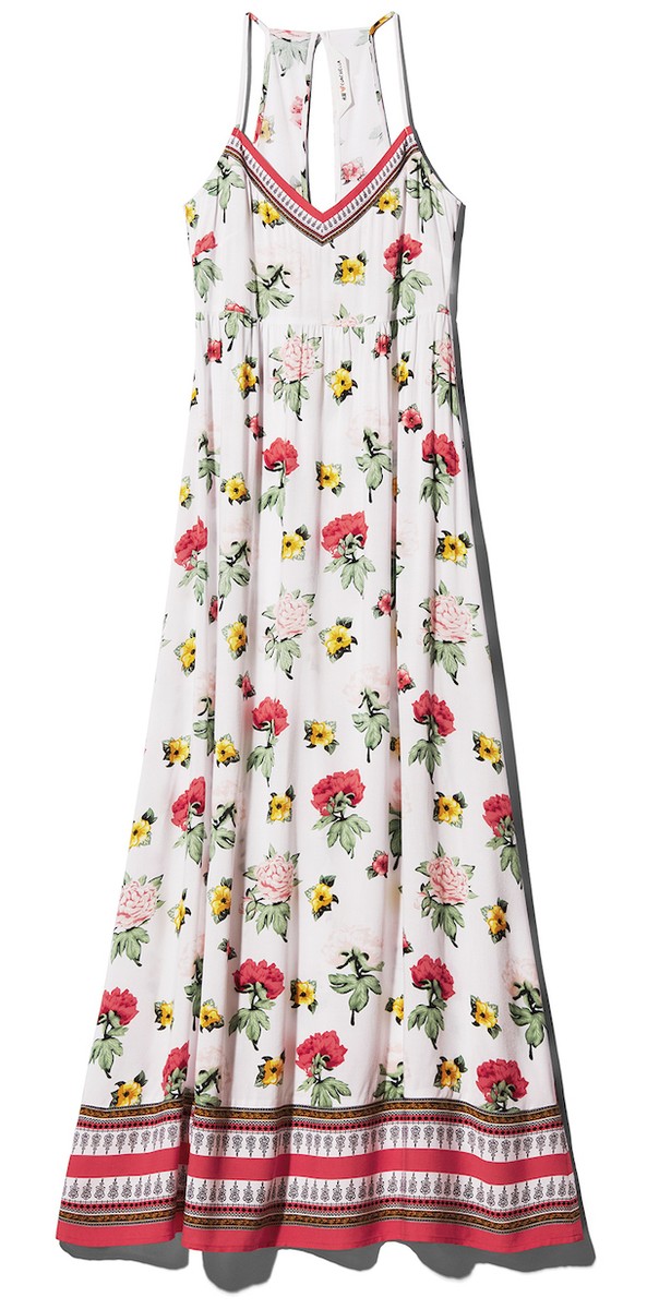 h&m coachella maxi dress H&M Loves Coachella White Floral Long Dress BNWT Size 4 US