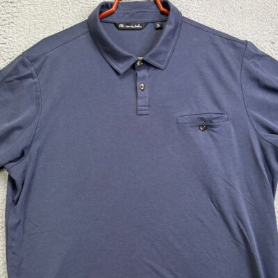 Travis Mathew Shirt Adult 2XL Dark Grey Golf Polo Short Sleeve