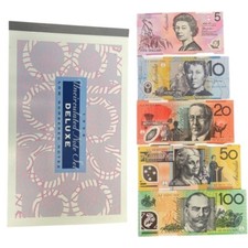 1998 DATED ANNUAL SET : $5,10,20,50,100 IN PREMIUM LOW NUMBERED NPA FOLDER UNC