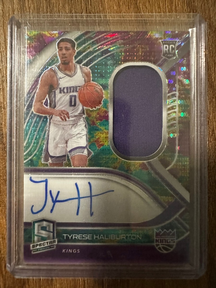 2020/21 Spectra Meta Tyrese Haliburton RPA /99 Rookie Patch Auto 