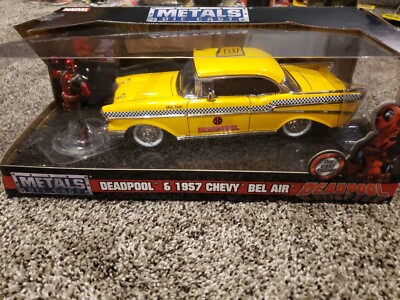 Jada Metals Die Cast Deadpool 1957 Chevy Bel Air Taxi 1/24 | eBay