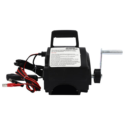300W Portable Electric Winch Kits For Pulling Boats Remote Control Switch 12V