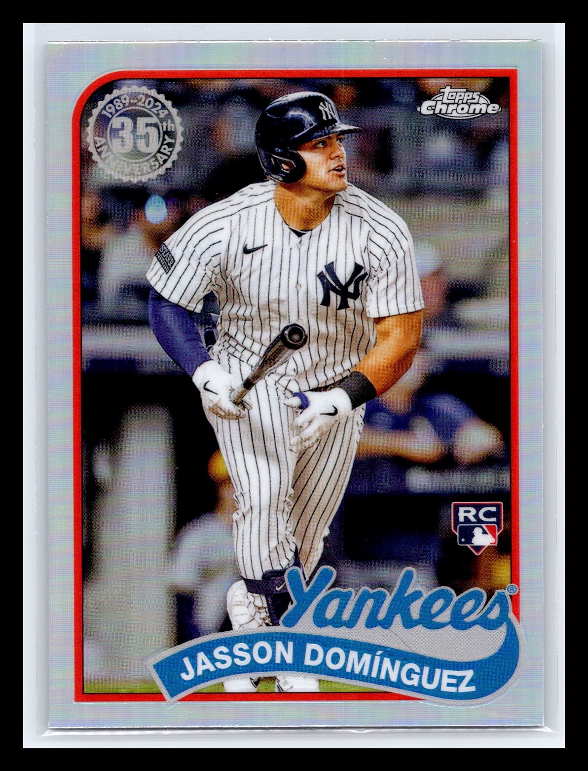 2024 Topps Chrome #89CB-12 Jasson Dominguez 1989 Throwback Refractor RC Yankees