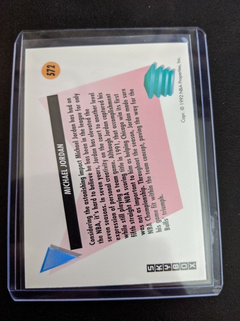 michael jordan skybox salutes card