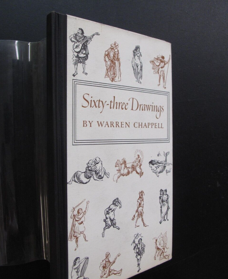 セール！　洋書　Three by Three Illustrati… アート集 Printing Sixty Three Drawings By Warren Chappell Ltd. Ed. 1/550