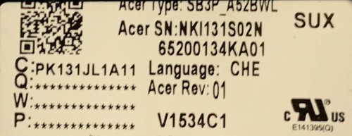 Keyboard Qwertz Swiss-German Acer Aspire SF514-51 6B.GLCN2.011 Backlit - Picture 3 of 3