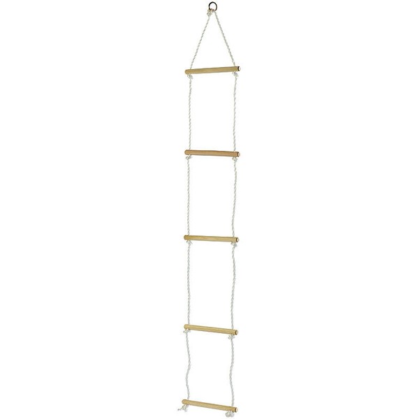 Playtastic Seilleiter Kinder: Strickleiter Mit 5 Holzsprossen FüR Kinder-image
