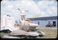 Ringling Bros Circus Bunny Float 1950s 35mm Slide Vtg Kodachrome Sarasota Wagon