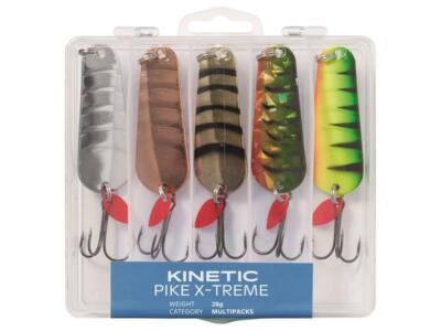 Kinetic Pike X-treme 20g 28g Hecht-Blinker 5er Pack Spinnangeln Zander Barsch