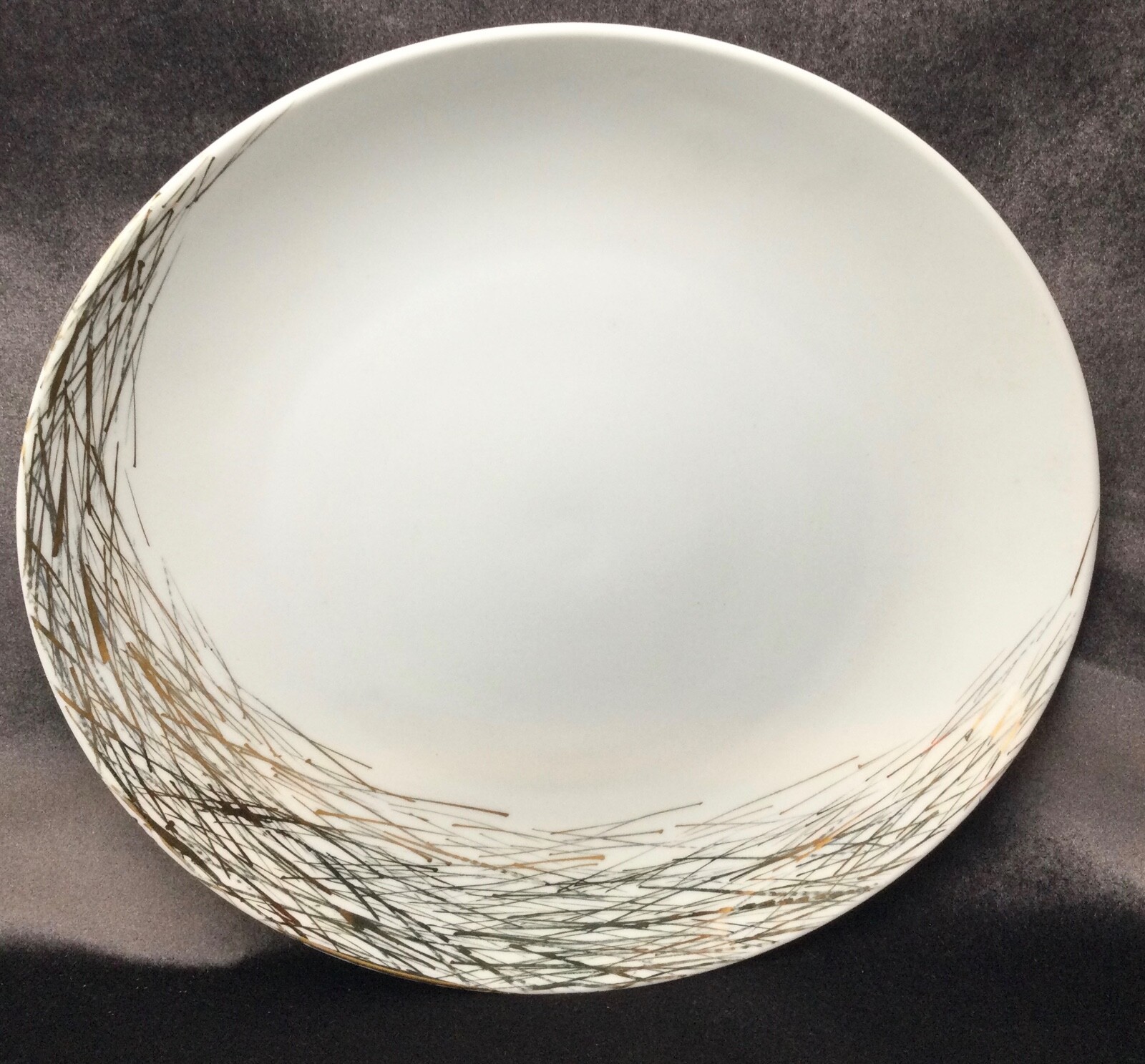 Philippe Deshoulieres Gold Platter Bowl Limoges EXC