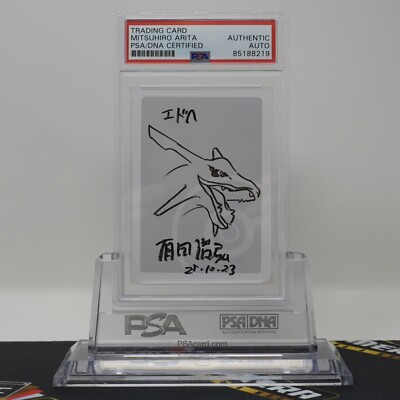 sketch pokemon cards PSA AUTHENTIC Rayquaza Mitsuhiro Arita Autograph Sketch Pokemon Blank Card