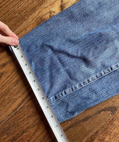 Jeans Vintage Y2K Air Jordan Baggy Uomo 38x34 20° Anniversario 2005 Blu Denim - Foto 3 di 17