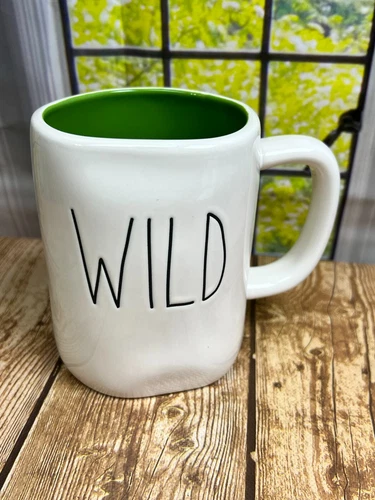 Rae Dunn By Magenta Wild Mug coffee tea white green