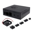 N506 Metal Enclosure Case-for Orange 5/5B Cooling Box 5Pcs Heatsinks and Fan