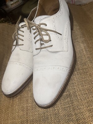 Plain toe Johnston and Murphy Oxfords in White Sheepskin
Off-White Johnston & Murphy Oxford White Dress Shoes for Men for sale  main image 2