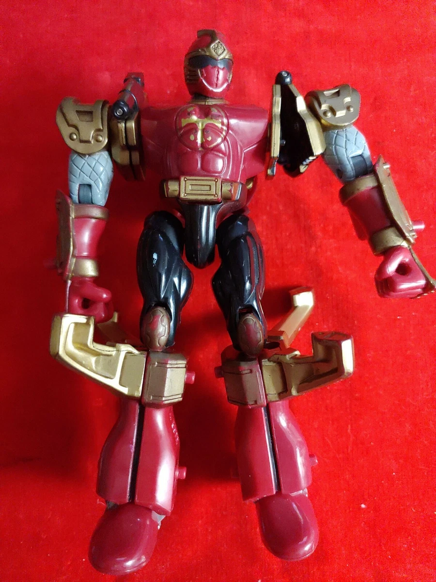 Power Rangers Ninja Storm 2002 Bandai Triple Zord Red Crimson Transformer Figure