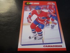 DENIS SAVARD     (montreal canadians - C) 1  991/92  score  card #165  mint
