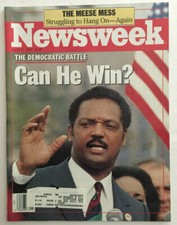 Newsweek April 11, 1988 Can He Win? Jesse Jackson