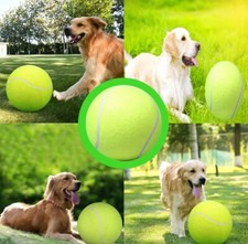9.5" Gaint Tennis Ball for Dogs Inflatable Large Tennis Ball Large Pet Toys Ball