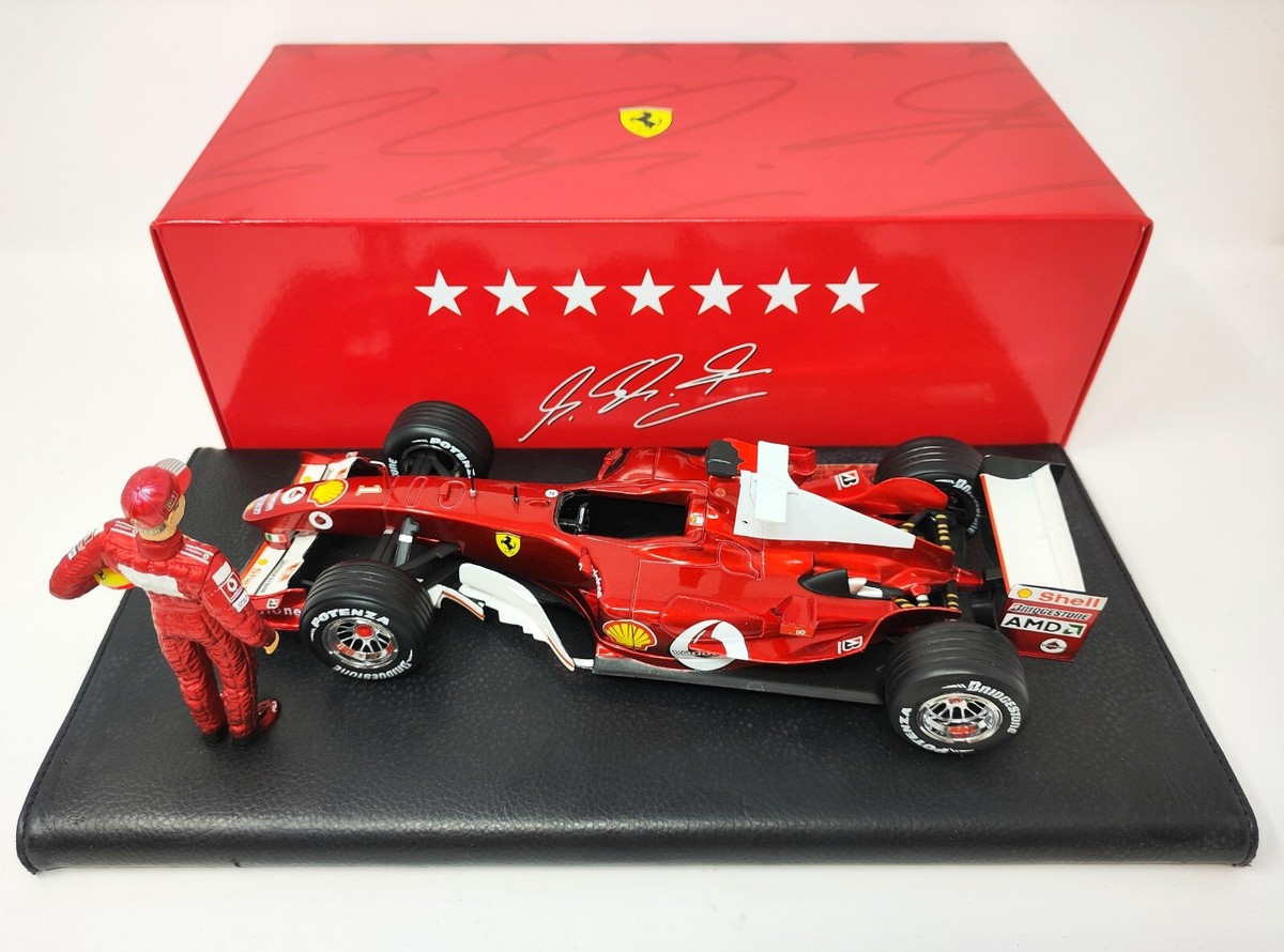 Hot wheels 1/18 Ferrari F2004 7 times Champion Michael