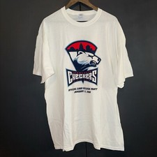 Vintage Charlotte Checkers Hockey 2008 Release Logo Shirt Tee Size XL Rare New