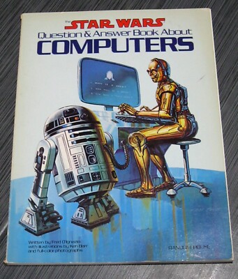 STAR WARS Question & Answer Book about Computers PC VINTAGE 1983 R2-D2 C-3PO