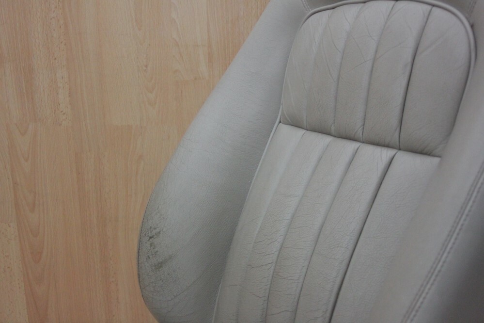 FRONT SEAT BACK / SQUAB LEATHER COVER OATMEAL Jaguar XJ6 XJ8 XJR 1994