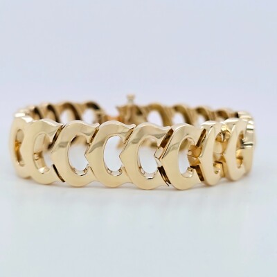 Cartier Vintage C De Cartier Link Bracelet, 18ct Yellow Gold, Inches  UK