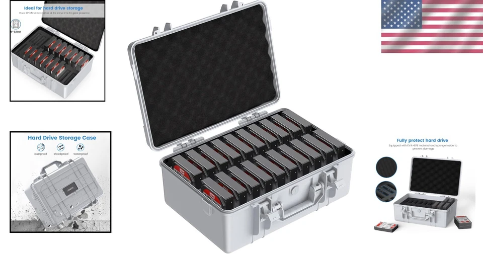 Multi-Protection 3.5” HDD Storage Case - Waterproof, Dustproof, and Shockproof - Image 2 of 4