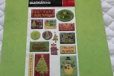Creative Imaginations Signature Collection Epoxy CHRISTMAS Stickers