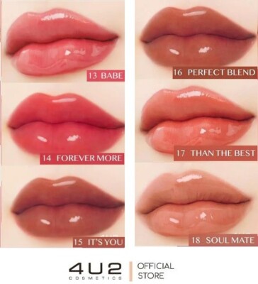 4U2 Better Half Duo Lip 2-in-1 Lipstick Matte & Gloss Soft Smooth 2.4g.