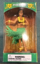 Dashboard Hula Girl 7 Doll Dance Pose Hawaii Green Skirt Hawaiian Gifts Nib