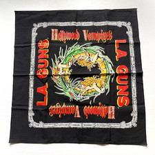 Vintage Bandana Handkerchief LA GUNS Hollywood Vampires Glam Metal 90s